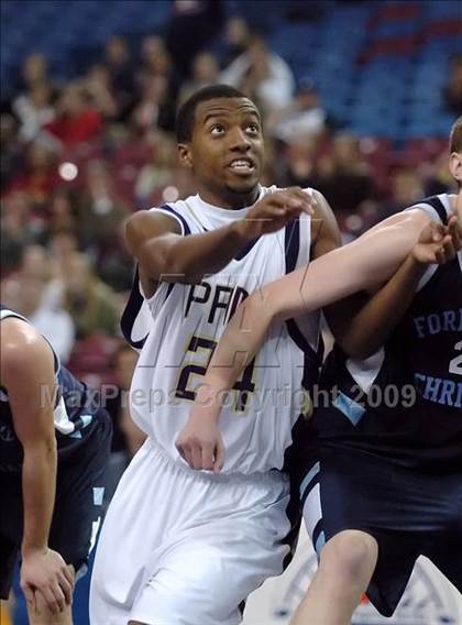 Thumbnail 1 in Forest Lake Christian vs. Bradshaw Christian (CIF SJS D5 Final) photogallery.