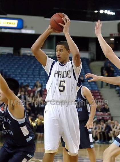 Thumbnail 2 in Forest Lake Christian vs. Bradshaw Christian (CIF SJS D5 Final) photogallery.