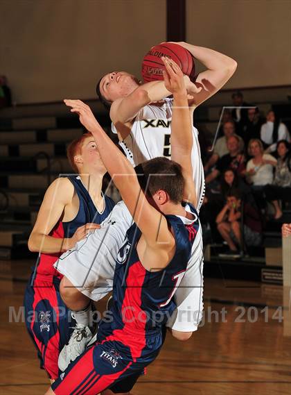 Thumbnail 2 in Xavier Prep vs. Samuel Robertson Canada (MaxPreps Holiday Classic) photogallery.