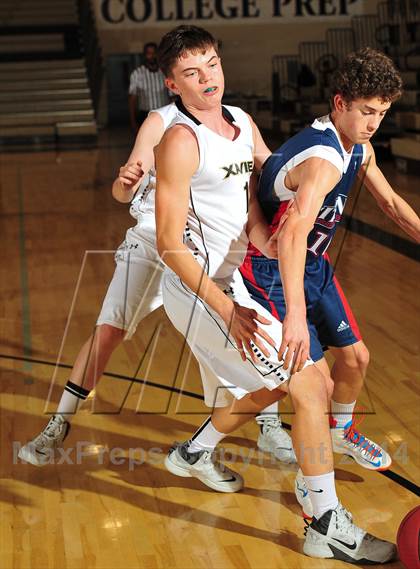 Thumbnail 2 in Xavier Prep vs. Samuel Robertson Canada (MaxPreps Holiday Classic) photogallery.