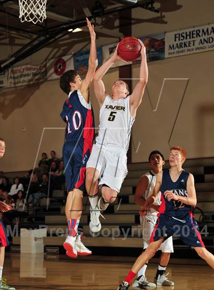 Thumbnail 1 in Xavier Prep vs. Samuel Robertson Canada (MaxPreps Holiday Classic) photogallery.