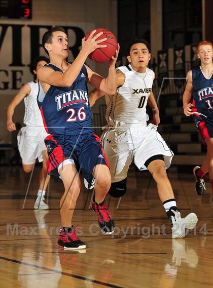 Thumbnail 1 in Xavier Prep vs. Samuel Robertson Canada (MaxPreps Holiday Classic) photogallery.