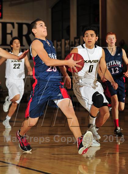 Thumbnail 2 in Xavier Prep vs. Samuel Robertson Canada (MaxPreps Holiday Classic) photogallery.