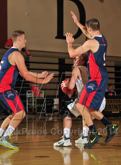 Thumbnail 3 in Xavier Prep vs. Samuel Robertson Canada (MaxPreps Holiday Classic) photogallery.