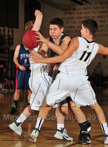 Thumbnail 3 in Xavier Prep vs. Samuel Robertson Canada (MaxPreps Holiday Classic) photogallery.