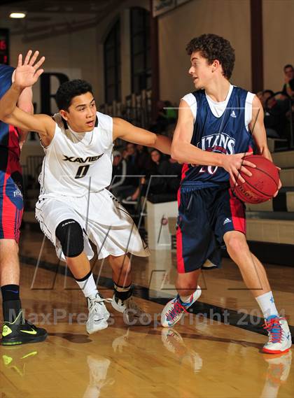Thumbnail 2 in Xavier Prep vs. Samuel Robertson Canada (MaxPreps Holiday Classic) photogallery.