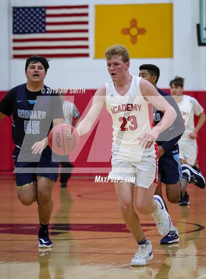 Thumbnail 2 in Goddard vs. Albuquerque Academy (Joe Armijo Basketball Classic) photogallery.