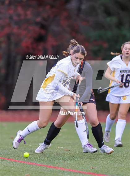 Thumbnail 2 in Middleborough @ Notre Dame Academy (MIAA Division 2 Round of 32) photogallery.