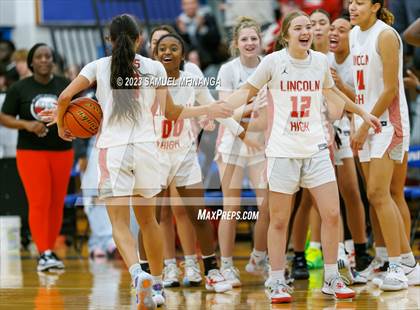 Thumbnail 2 in Lincoln Northeast vs. Lincoln High (HAC Tournament Final) photogallery.