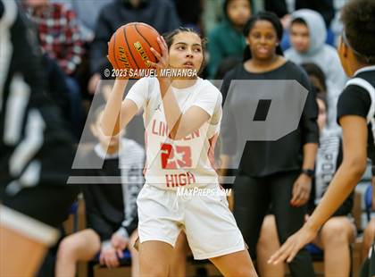 Thumbnail 3 in Lincoln Northeast vs. Lincoln High (HAC Tournament Final) photogallery.