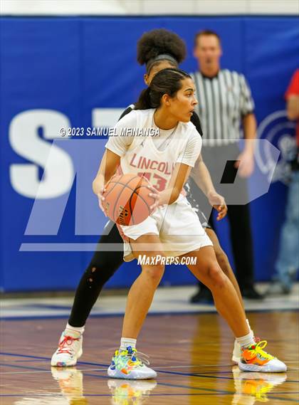 Thumbnail 1 in Lincoln Northeast vs. Lincoln High (HAC Tournament Final) photogallery.