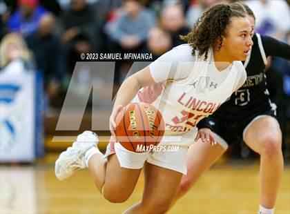 Thumbnail 2 in Lincoln Northeast vs. Lincoln High (HAC Tournament Final) photogallery.