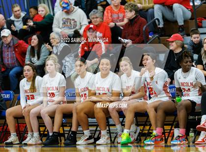 Thumbnail 1 in Lincoln Northeast vs. Lincoln High (HAC Tournament Final) photogallery.