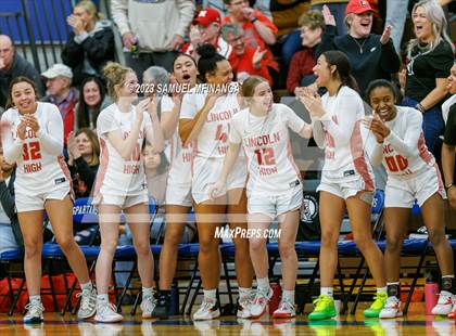 Thumbnail 2 in Lincoln Northeast vs. Lincoln High (HAC Tournament Final) photogallery.