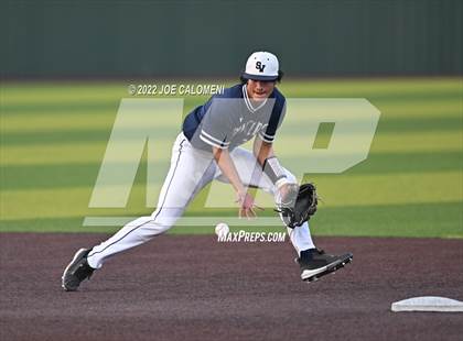 Thumbnail 2 in Reagan [Ronald] vs Smithson Valley (UIL 6A Region 4 Baseball Quarterfinal) photogallery.