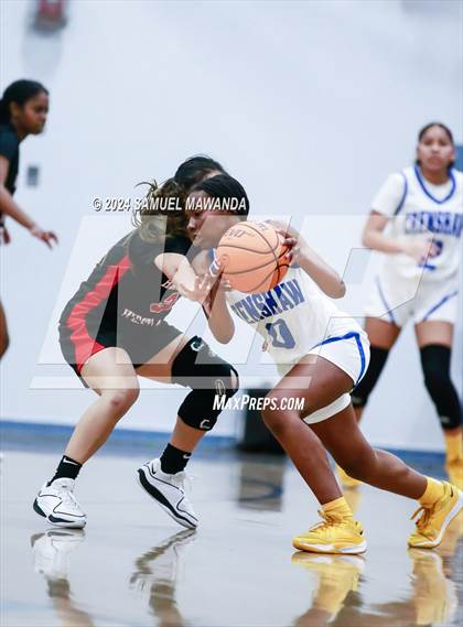 Thumbnail 2 in Harvard-Westlake vs Crenshaw (Riptide GBB Showcase) photogallery.