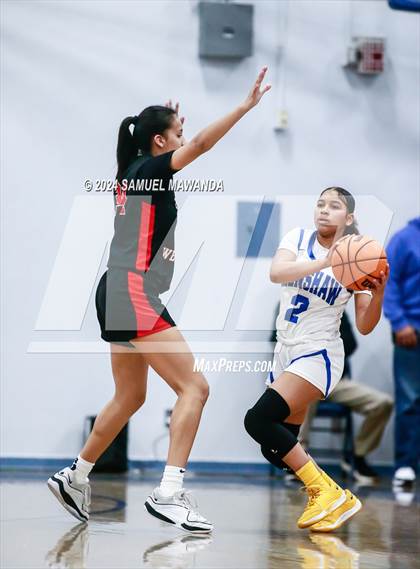 Thumbnail 3 in Harvard-Westlake vs Crenshaw (Riptide GBB Showcase) photogallery.