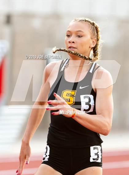 Thumbnail 2 in CIF State Track and Field Championships (Girls Running Events - Day 1) photogallery.