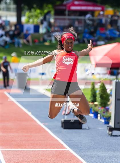 Thumbnail 3 in CIF State Track and Field Championships (Girls Running Events - Day 1) photogallery.