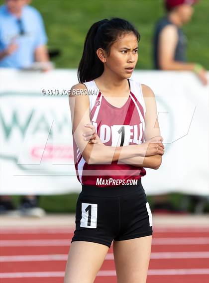 Thumbnail 1 in CIF State Track and Field Championships (Girls Running Events - Day 1) photogallery.