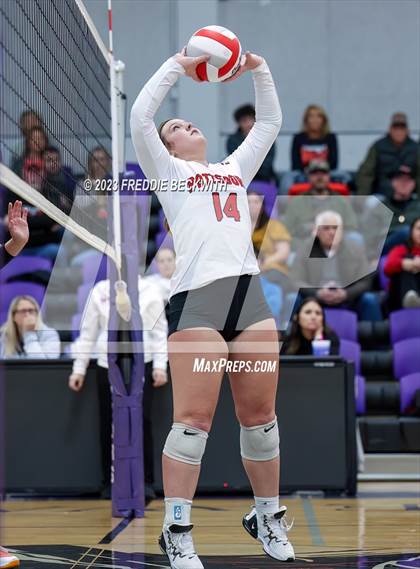 Thumbnail 2 in Chisum vs. Pottsboro (UIL 3A Volleyball Bi-District) photogallery.