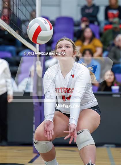 Thumbnail 2 in Chisum vs. Pottsboro (UIL 3A Volleyball Bi-District) photogallery.