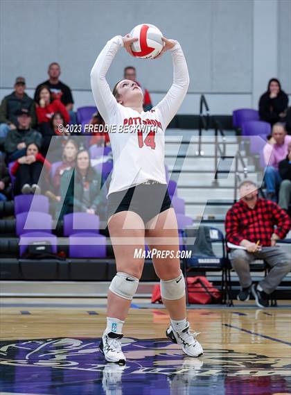 Thumbnail 2 in Chisum vs. Pottsboro (UIL 3A Volleyball Bi-District) photogallery.