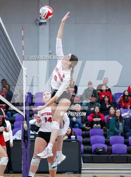 Thumbnail 1 in Chisum vs. Pottsboro (UIL 3A Volleyball Bi-District) photogallery.