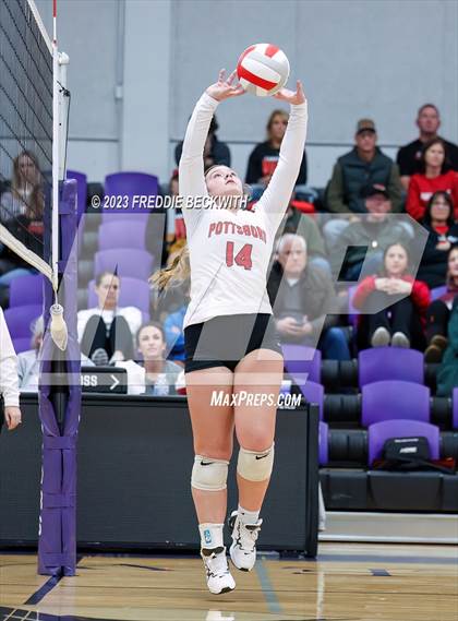Thumbnail 1 in Chisum vs. Pottsboro (UIL 3A Volleyball Bi-District) photogallery.