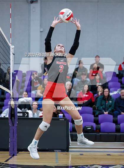 Thumbnail 2 in Chisum vs. Pottsboro (UIL 3A Volleyball Bi-District) photogallery.