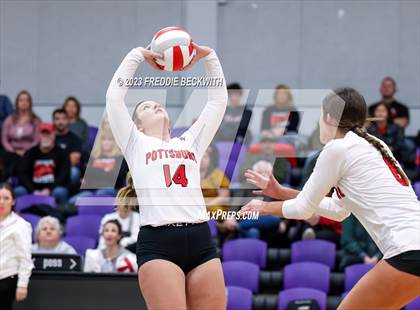 Thumbnail 3 in Chisum vs. Pottsboro (UIL 3A Volleyball Bi-District) photogallery.