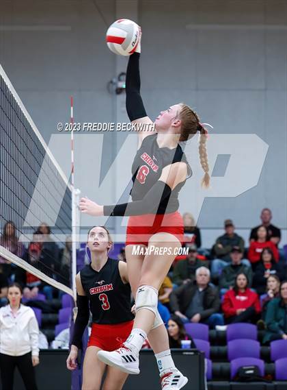 Thumbnail 1 in Chisum vs. Pottsboro (UIL 3A Volleyball Bi-District) photogallery.