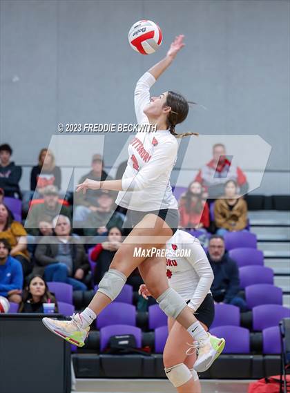 Thumbnail 3 in Chisum vs. Pottsboro (UIL 3A Volleyball Bi-District) photogallery.