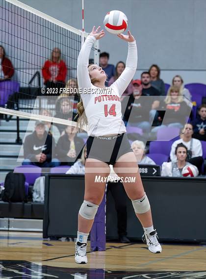 Thumbnail 2 in Chisum vs. Pottsboro (UIL 3A Volleyball Bi-District) photogallery.