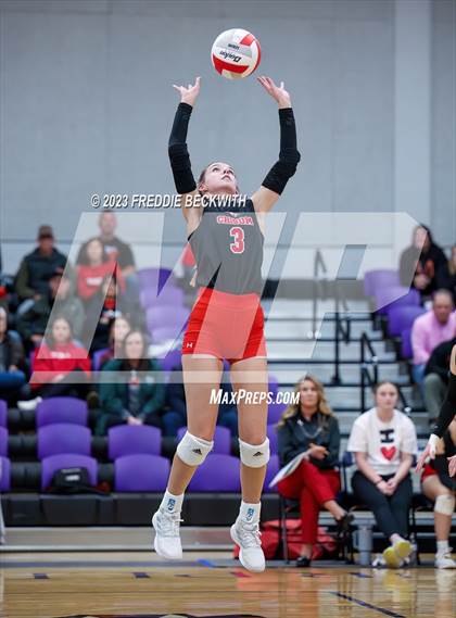 Thumbnail 2 in Chisum vs. Pottsboro (UIL 3A Volleyball Bi-District) photogallery.