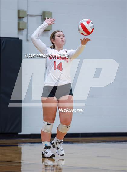 Thumbnail 2 in Chisum vs. Pottsboro (UIL 3A Volleyball Bi-District) photogallery.