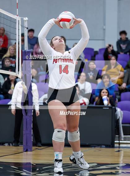 Thumbnail 1 in Chisum vs. Pottsboro (UIL 3A Volleyball Bi-District) photogallery.