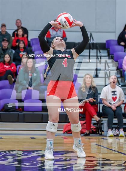 Thumbnail 2 in Chisum vs. Pottsboro (UIL 3A Volleyball Bi-District) photogallery.