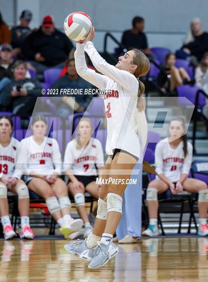 Thumbnail 3 in Chisum vs. Pottsboro (UIL 3A Volleyball Bi-District) photogallery.