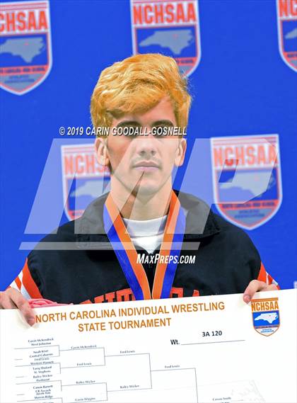 Thumbnail 2 in NCHSAA State 3A Wrestling Championships (Awards) photogallery.