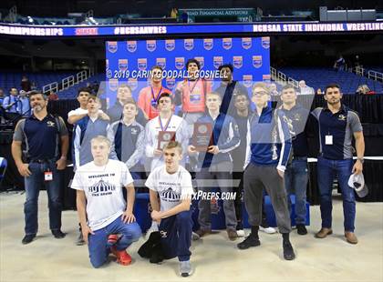 Thumbnail 1 in NCHSAA State 3A Wrestling Championships (Awards) photogallery.