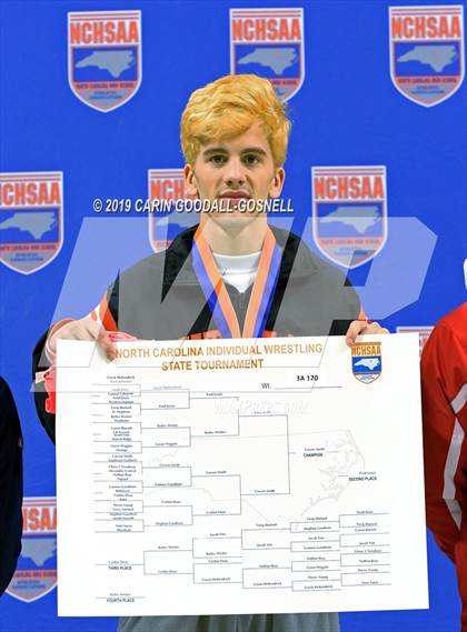 Thumbnail 3 in NCHSAA State 3A Wrestling Championships (Awards) photogallery.
