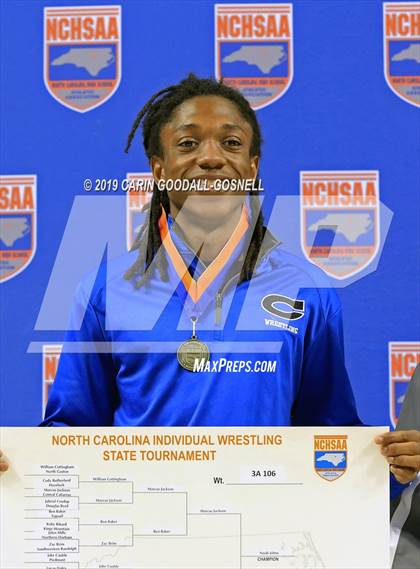 Thumbnail 2 in NCHSAA State 3A Wrestling Championships (Awards) photogallery.