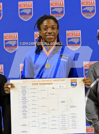 Thumbnail 3 in NCHSAA State 3A Wrestling Championships (Awards) photogallery.