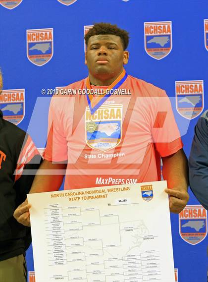 Thumbnail 1 in NCHSAA State 3A Wrestling Championships (Awards) photogallery.