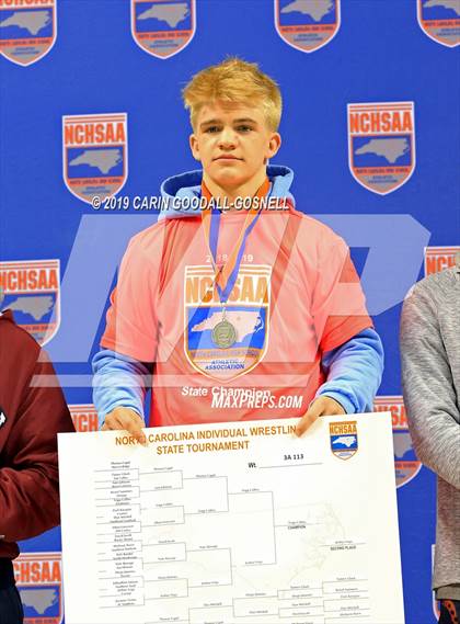 Thumbnail 1 in NCHSAA State 3A Wrestling Championships (Awards) photogallery.