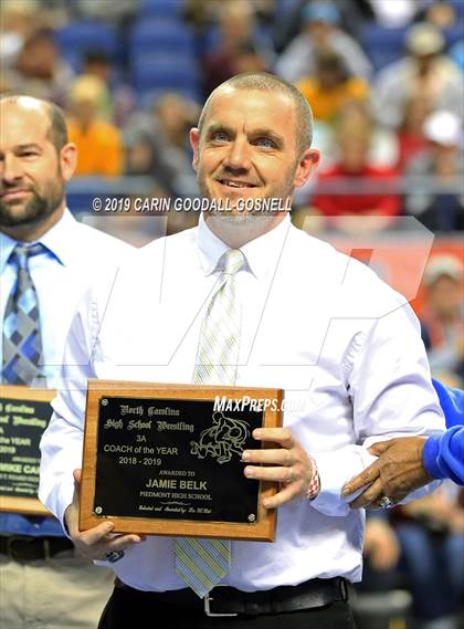 Thumbnail 3 in NCHSAA State 3A Wrestling Championships (Awards) photogallery.