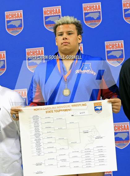 Thumbnail 1 in NCHSAA State 3A Wrestling Championships (Awards) photogallery.