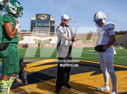 Thumbnail 2 in St. Pius X vs. St. Mary's - MSHSAA Class 3 Show-Me Bowl photogallery.