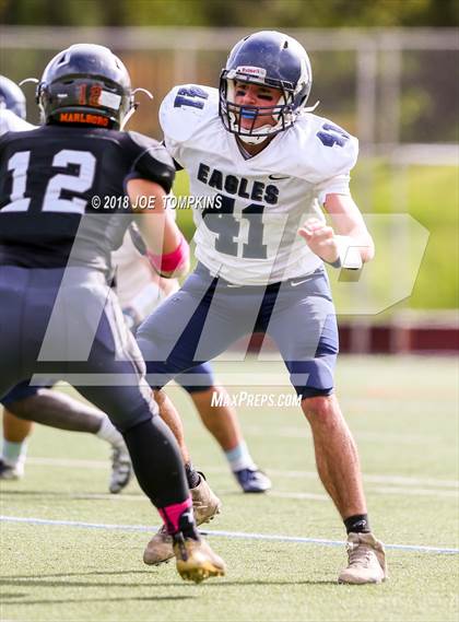 Thumbnail 1 in Burke Catholic vs. Marlboro Central (Section 9 Class B Semifinal ) photogallery.